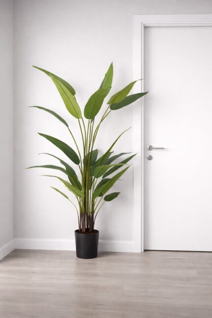 STERLIZIA PIANTA ARTIFICIALE FINTA DA ARREDAMENTO FOGLIE IN PVC 180 CM